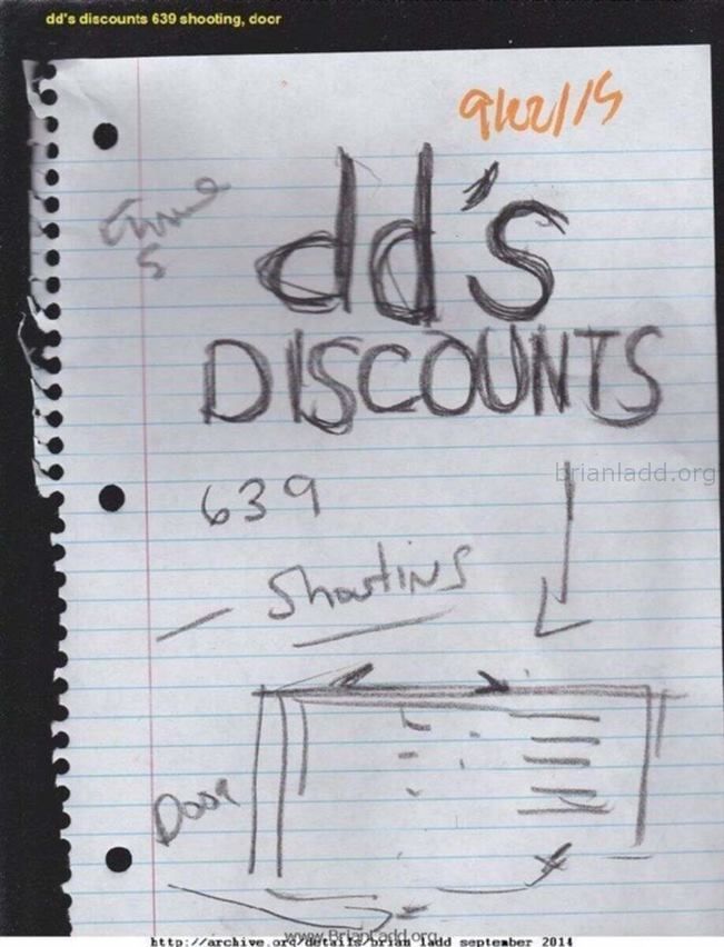 5892 22 September 2014 2 - Dd's Discounts 639 Shooting, Door...
Dd's Discounts 639 Shooting, Door
