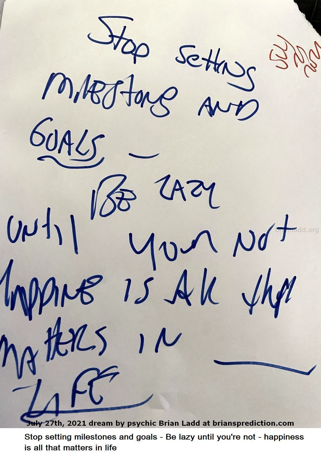 27 July 2021 1 Stop Setting Milestones And Goals Be Lazy Until You'Re Not Happiness Is All That Matters In Life  - ...
Stop setting milestones and goals - Be lazy until you're not - happiness is all that matters in life.
