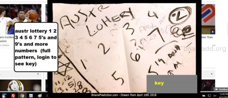 10272 10 April 2018 3 - Austr Lottery 1 2 3 4 5 6 7 5'S And 9'S And More Numbers  (full Pattern, Login To See ...
Austr Lottery 1 2 3 4 5 6 7 5'S And 9'S And More Numbers  (full Pattern, Login To See Key) - Dream Number 10272 10 April 2018 3
