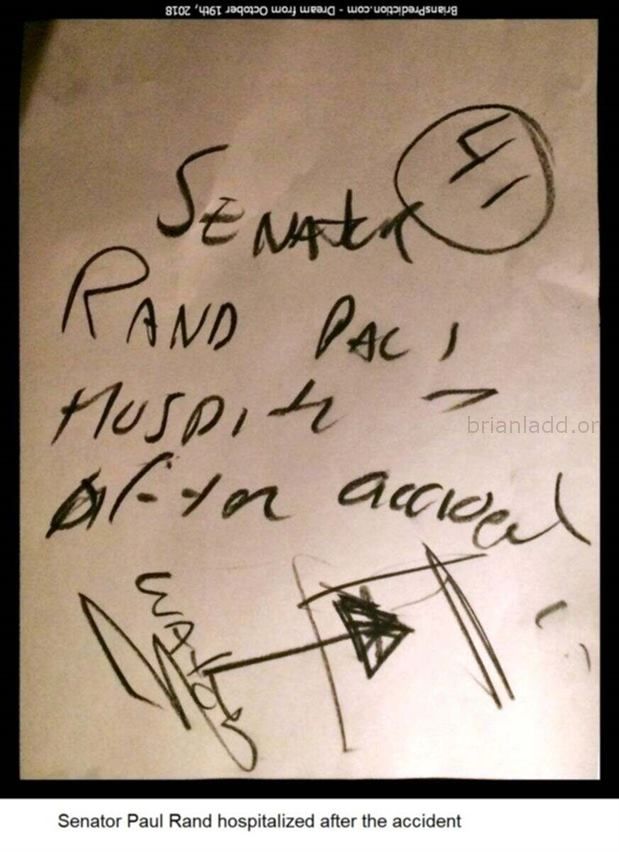 11214 19 October 2018 7 - Senator Paul Rand Hospitalized After The Accident - Dream Number 11214 19 October 2018 7...
Senator Paul Rand Hospitalized After The Accident - Dream Number 11214 19 October 2018 7
