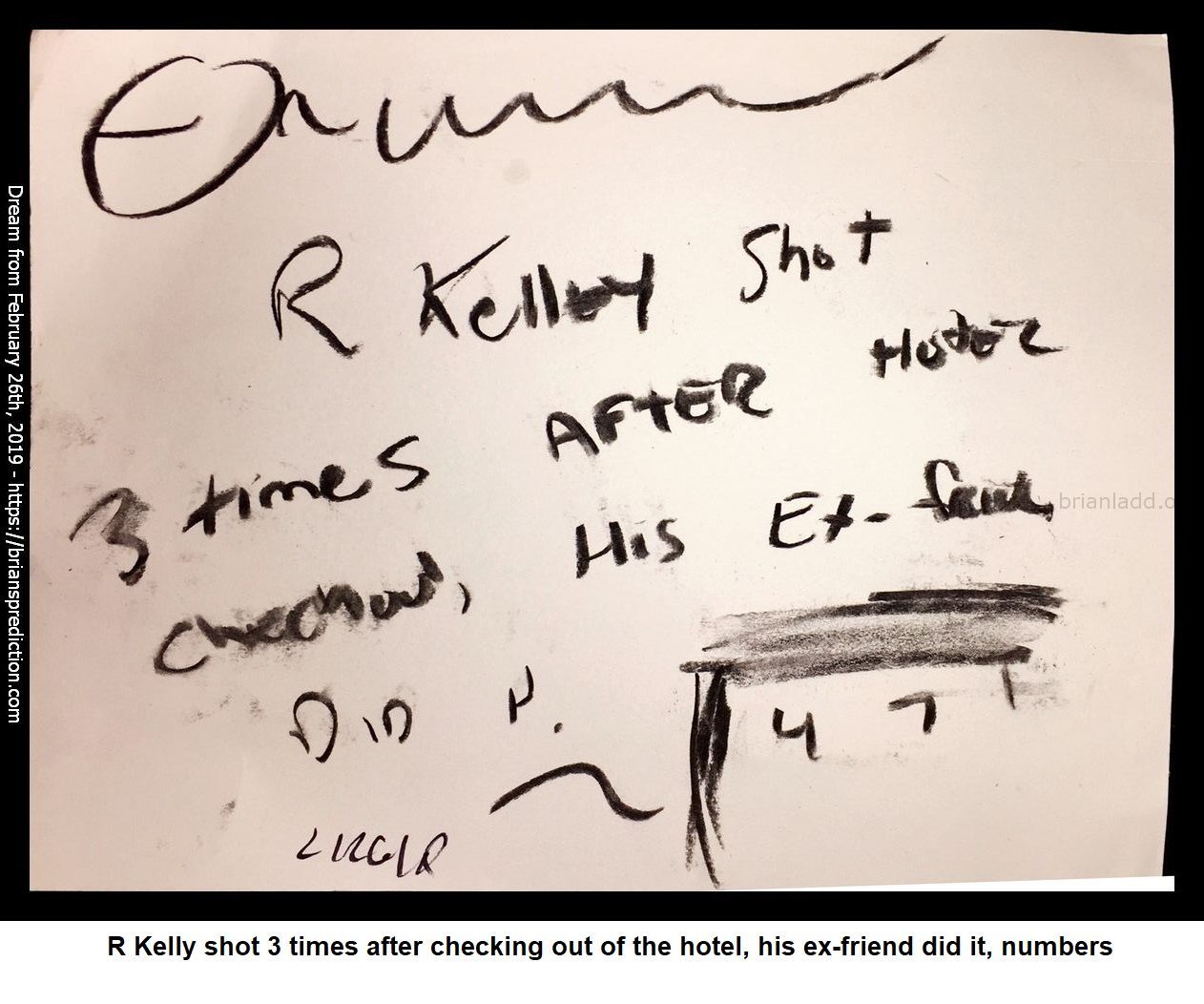 11733 26 February 2019 2 - R Kelly Shot 3 Times After Checking Out Of The Hotel, His Ex-Friend Did It, Numbers  Dream Nu...
R Kelly Shot 3 Times After Checking Out Of The Hotel, His Ex-Friend Did It, Numbers  Dream Number 11733 26 February 2019 2 Psychic Prediction

