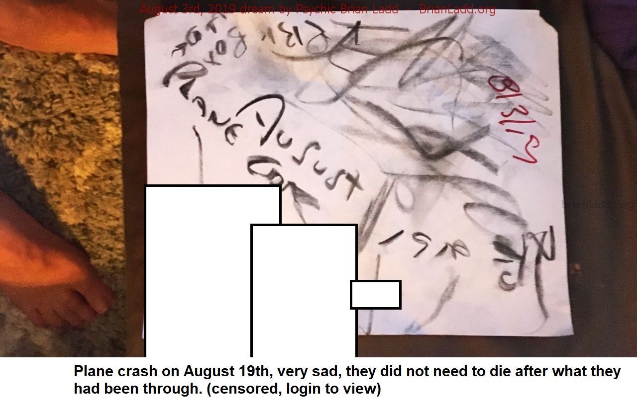 12058 3 August 2019 1 - Plane Crash On August 19th, Very Sad, They Did Not Need To Die After What They Had Been Through....
Plane Crash On August 19th, Very Sad, They Did Not Need To Die After What They Had Been Through. (censored, Login To View)
