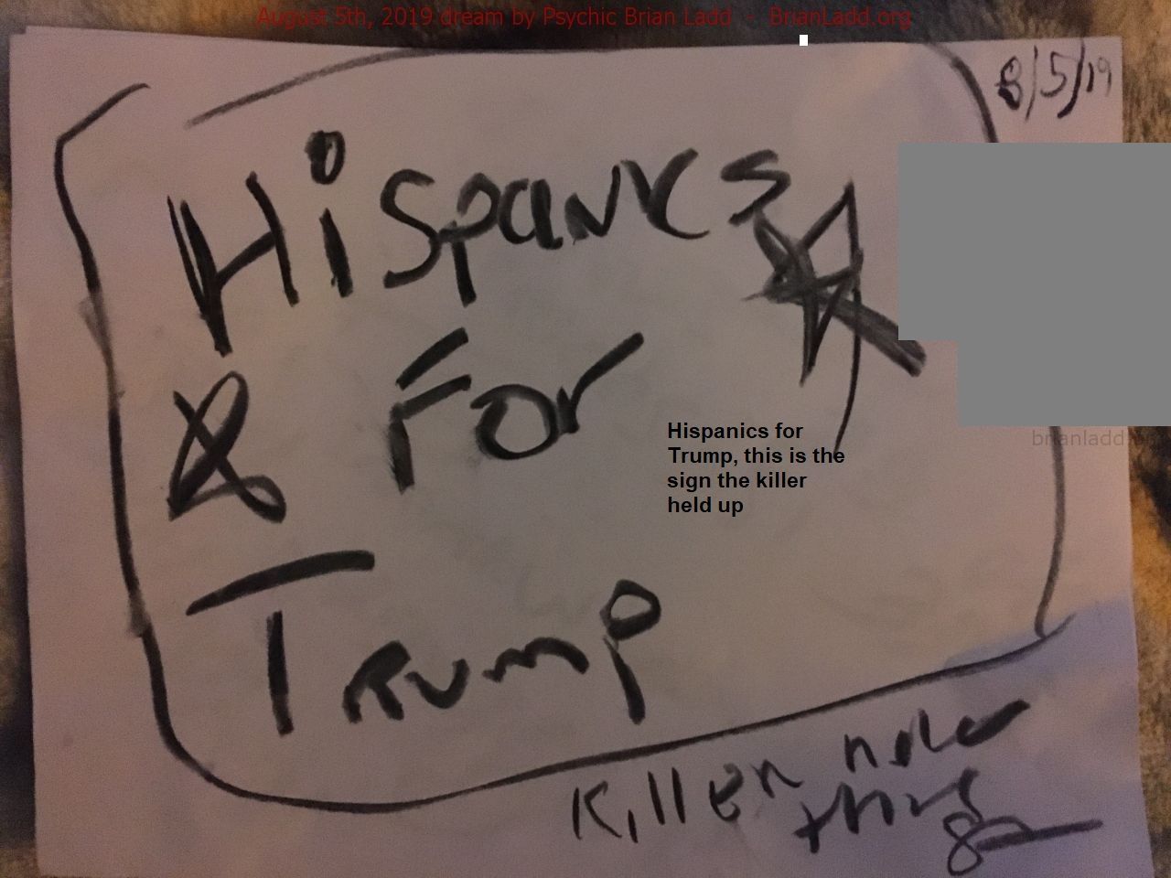 12065 5 August 2019 1 - Hispanics For Trump, This Is The Sign The Killer Held Up, Way More To This From 2018  By Trump!!...
Hispanics For Trump, This Is The Sign The Killer Held Up, Way More To This From 2018  By Trump!! Who I Really Love.
