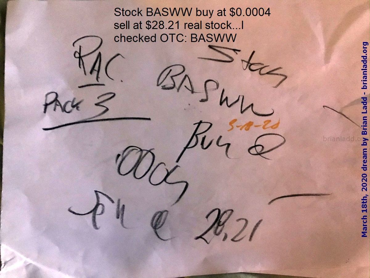 12873 18 March 2020 5 - Stock Basww Buy At $0.0004 Sell At $28.21 Real Stock I Checked Otc: Basww...
Stock Basww Buy At $0.0004 Sell At $28.21 Real Stock...I Checked Otc: Basww
