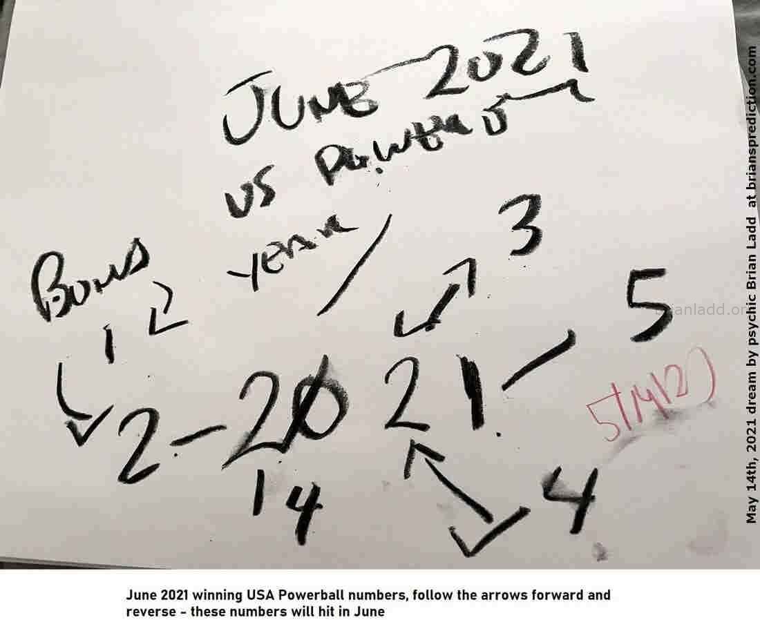 14872 14 May 2021 1 - June 2021 Winning Usa Powerball Numbers, Follow The Arrows Forward And Reverse - These Numbers Wil...
June 2021 Winning Usa Powerball Numbers, Follow The Arrows Forward And Reverse - These Numbers Will Hit In June.
