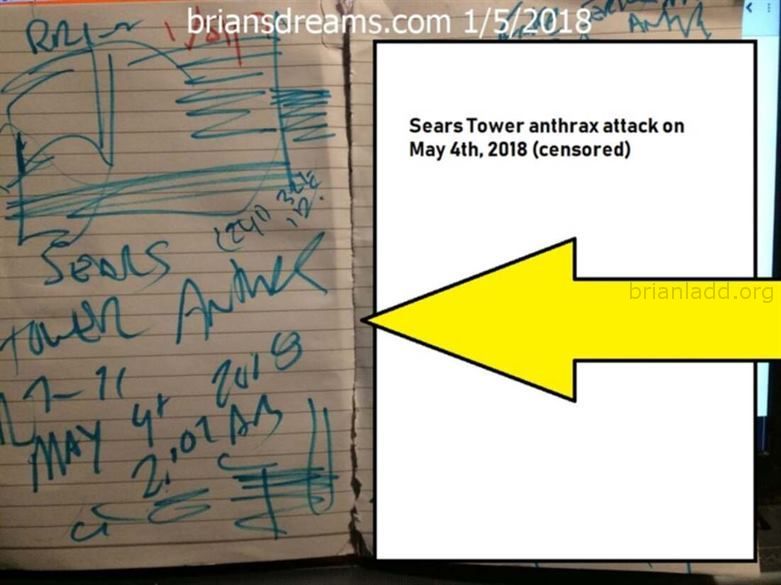 9830 5 January 2018 6 - Sears Tower Anthrax Attack On May 4th, 2018 (censored) - Dream Number 9830 5 January 2018 6...
Sears Tower Anthrax Attack On May 4th, 2018 (censored) - Dream Number 9830 5 January 2018 6
