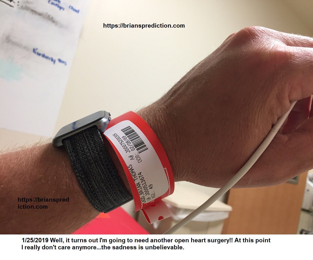 Brian Ladd Hospital Jan 24Th 2019 2 - 1/25/2019 Well, It Turns Out I'm Going to Need Another Open Heart Surg....
1/25/2019 Well, It Turns Out I'm Going to Need Another Open Heart Surg.
