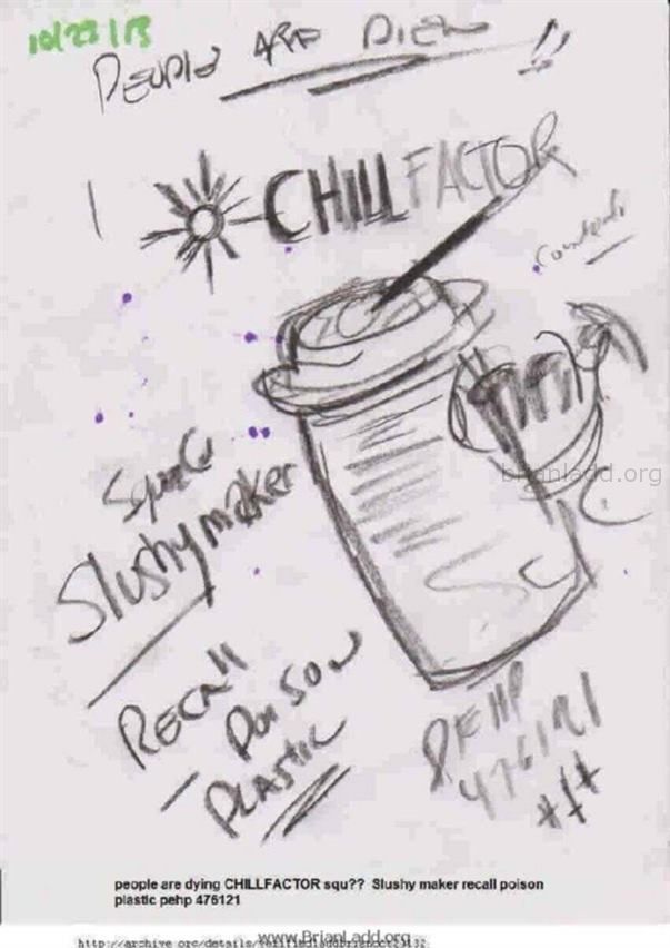 5104 October 23 2013 5 - People Are Dying Chillfactor Squ?? Slushy Maker Recall Poison Plastic Pehp 476121...
People Are Dying Chillfactor Squ?? Slushy Maker Recall Poison Plastic Pehp 476121
