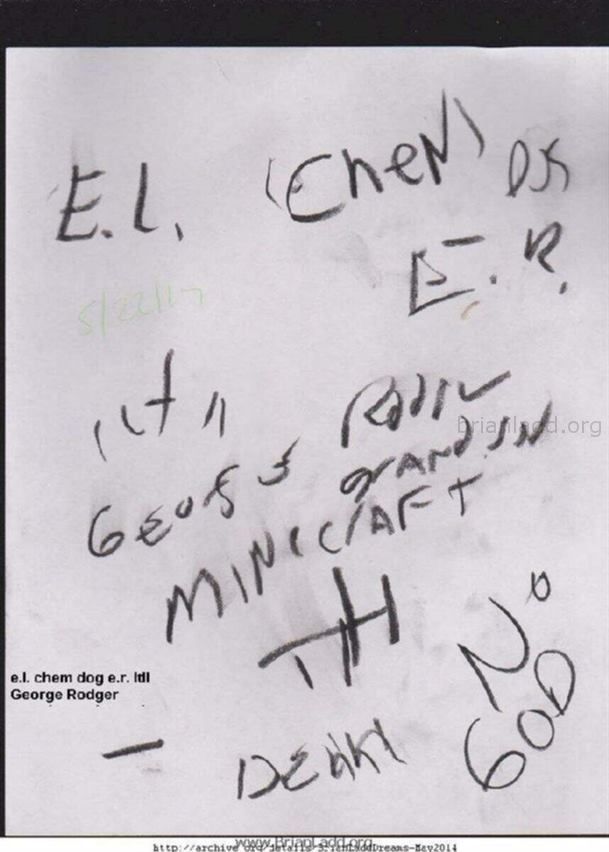 5650 May 22 2014 3 - E.l. Chem Dog E.r. Itii George Rodger Grandson Minecraft Th Death No God...
E.l. Chem Dog E.r. Itii George Rodger Grandson Minecraft Th Death No God

