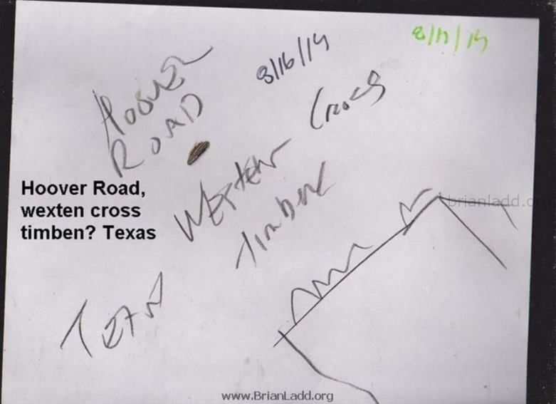 5797 August 17 2014 1 - Hoover Road, Wexten Cross Timben? Texas...
Hoover Road, Wexten Cross Timben? Texas
