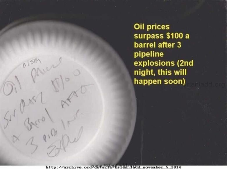 6035 5 November 2014 1 - Oil Prices Surpass $100 a Barrel After 3 Pipeline Explosions (2nd Night, This Will Happen Soon)...
Oil Prices Surpass $100 a Barrel After 3 Pipeline Explosions (2nd Night, This Will Happen Soon)
