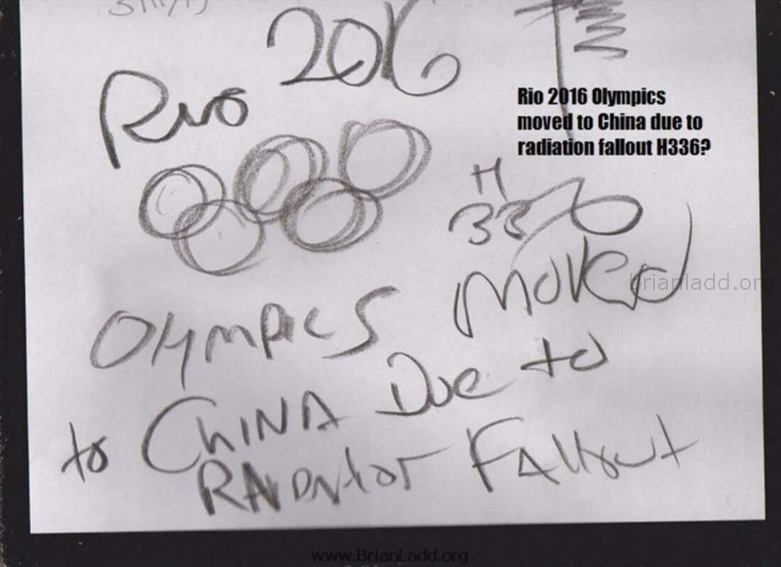 6397 11 March 2015 1 - Rio 2016 Olympics Moved to China Due to Radiation Fallout H336?...
Rio 2016 Olympics Moved to China Due to Radiation Fallout H336?
