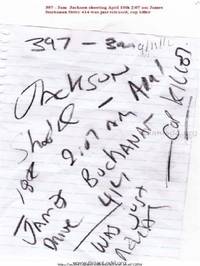 5578 April 11 2014 2 - 397 - 3am Jackson Shooting April 18th 2:07 Am James Buchanan Drive 414 Was Just Released, Cop Kil...