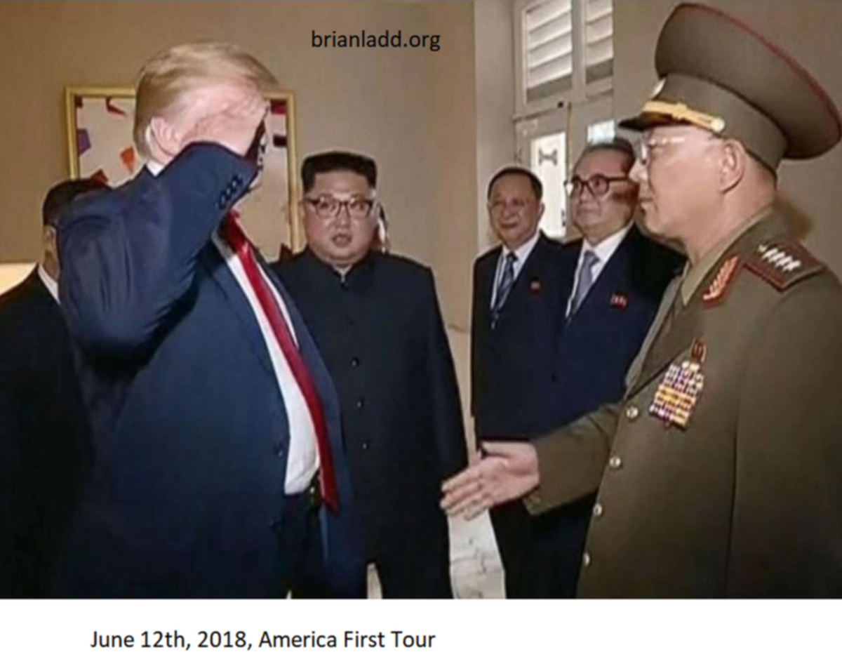 Donald Trump saluting a top North Korean general
Donald Trump saluting a top North Korean general
