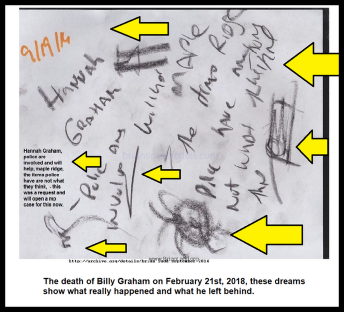 Hannah Graham The death of Billy Graham on February 21st 2018 these dreams show what really happened and what he left behind psychic~0
Hannah Graham The death of Billy Graham on February 21st 2018 these dreams show what really happened and what he left behind psychic~0
