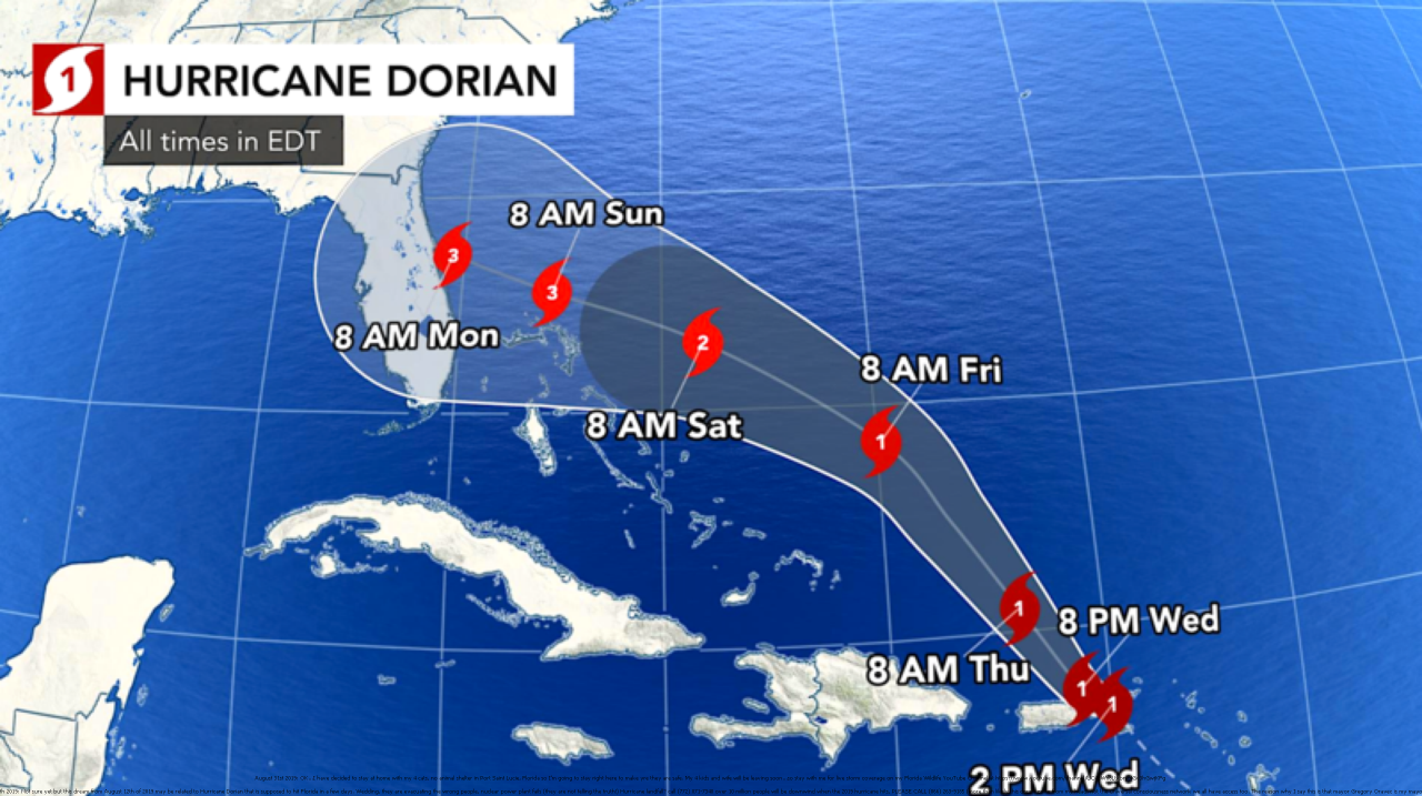 Hurricane Dorian Aug 2019 prediction by Psychic Brian Ladd hurricane-dorian-track 17 59 pm
Hurricane Dorian Aug 2019 prediction by Psychic Brian Ladd hurricane-dorian-track 17 59 pm
