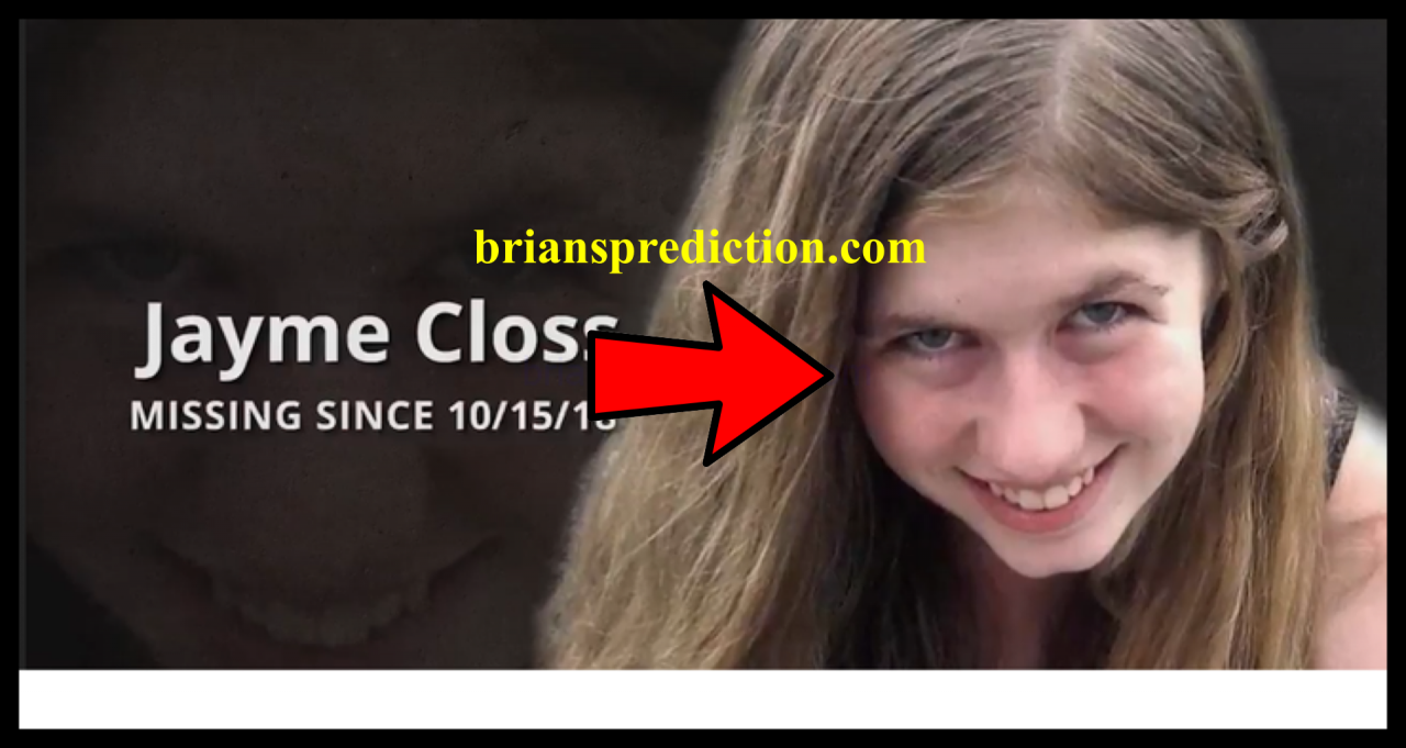 Jayme Closs Psychic Brian Ladd Pychic Prediction 2019
Jayme Closs Psychic Brian Ladd Pychic Prediction 2019
