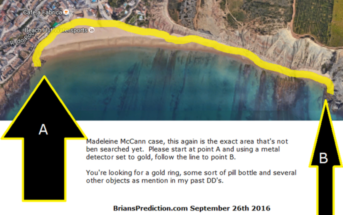 Madeleine McCann Case2C September 26th 2016 Search Map by Psychic Brian Ladd
Madeleine McCann Case2C September 26th 2016 Search Map by Psychic Brian Ladd
